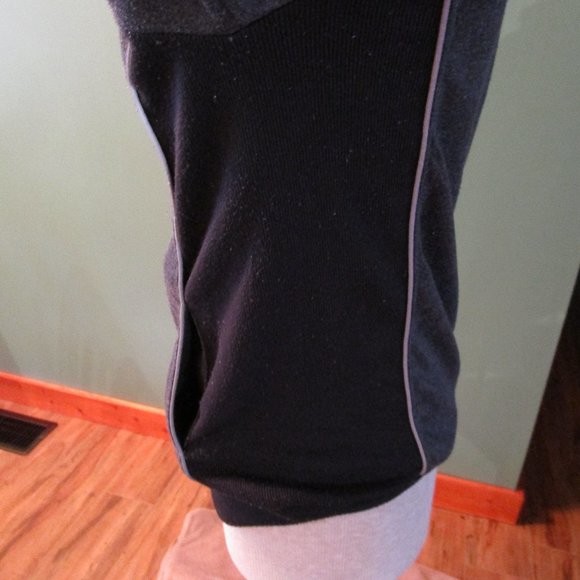 Mens medium Of all Threads Hoodie with Mock turtleneck Black/Gray - Picture 5 of 13